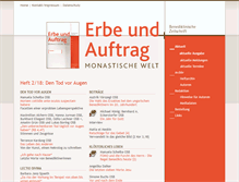 Tablet Screenshot of erbe-und-auftrag.org